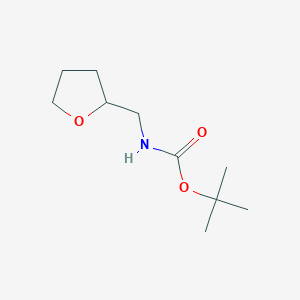 tert-Butyl ((tetrahydrofuran-2-yl)methyl)carbamate chemical structure (CAS 274901-68-7)