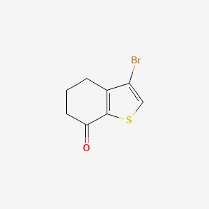 3-Bromo-5,6-dihydrobenzo[b]thiophen-7(4H)-one chemical structure (CAS 274925-56-3)