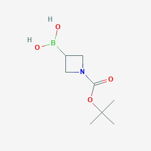 (1-(tert-Butoxycarbonyl)azetidin-3-yl)boronic acid chemical structure (CAS 2750139-24-1)
