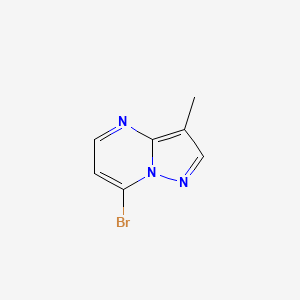 7-Bromo-3-methylpyrazolo[1,5-a]pyrimidine chemical structure (CAS 2751555-48-1)