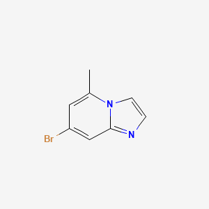 7-Bromo-5-methylimidazo[1,2-a]pyridine chemical structure (CAS 2752021-01-3)