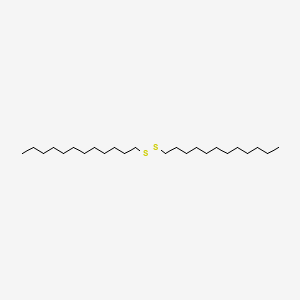 1,2-Didodecyldisulfane chemical structure (CAS 2757-37-1)