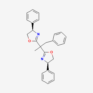 (4R,4'R)-2,2'-(1-Phenylpropane-2,2-diyl)bis(4-phenyl-4,5-dihydrooxazole) chemical structure (CAS 2757082-35-0)