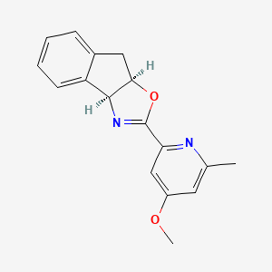 (3AS,8aR)-2-(4-methoxy-6-methylpyridin-2-yl)-8,8a-dihydro-3aH-indeno[1,2-d]oxazole chemical structure (CAS 2757082-41-8)