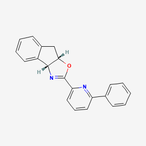 (3aR,8aS)-2-(6-Phenylpyridin-2-yl)-3a,8a-dihydro-8H-indeno[1,2-d]oxazole chemical structure (CAS 2757082-60-1)