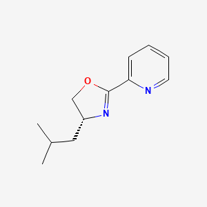 (R)-4-Isobutyl-2-(pyridin-2-yl)-4,5-dihydrooxazole chemical structure (CAS 2757082-82-7)