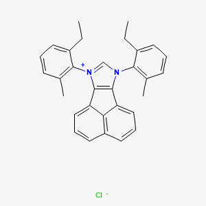 7,9-Bis(2-ethyl-6-methylphenyl)-7H-acenaphtho[1,2-d]imidazol-9-ium chloride chemical structure (CAS 2757082-95-2)