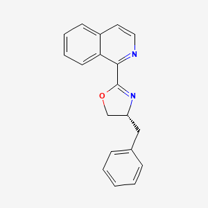 (R)-4-Benzyl-2-(isoquinolin-1-yl)-4,5-dihydrooxazole chemical structure (CAS 2757083-35-3)