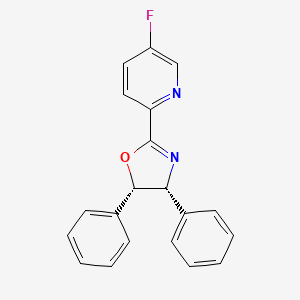 (4R,5S)-2-(5-Fluoropyridin-2-yl)-4,5-diphenyl-4,5-dihydrooxazole chemical structure (CAS 2757083-58-0)