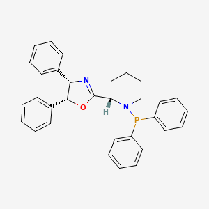 (4S,5R)-2-((S)-1-(Diphenylphosphanyl)piperidin-2-yl)-4,5-diphenyl-4,5-dihydrooxazole chemical structure (CAS 2757084-49-2)