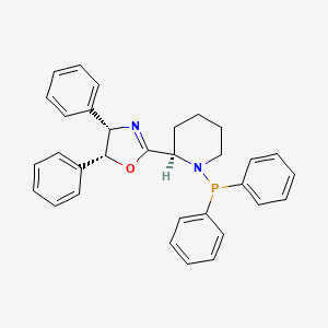 (4S,5R)-2-((R)-1-(Diphenylphosphanyl)piperidin-2-yl)-4,5-diphenyl-4,5-dihydrooxazole chemical structure (CAS 2757084-61-8)