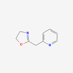 2-(Pyridin-2-ylmethyl)-4,5-dihydrooxazole chemical structure (CAS 2757085-39-3)