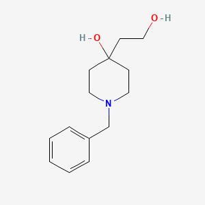 1-Benzyl-4-(2-hydroxyethyl)piperidin-4-ol chemical structure (CAS 27573-97-3)