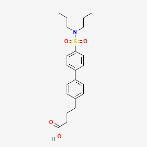 4-(4'-(N,N-Dipropylsulfamoyl)-[1,1'-biphenyl]-4-yl)butanoic acid chemical structure (CAS 2757333-37-0)
