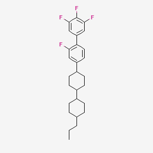 2,3',4',5'-Tetrafluoro-4-(4'-propyl-[1,1'-bi(cyclohexan)]-4-yl)-1,1'-biphenyl chemical structure (CAS 2757730-17-7)