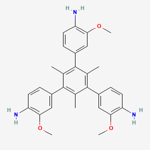 5'-(4-Amino-3-methoxyphenyl)-3,3''-dimethoxy-2',4',6'-trimethyl-[1,1':3',1''-terphenyl]-4,4''-diamine chemical structure (CAS 2757730-55-3)