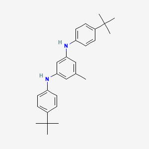 N1,N3-Bis(4-(tert-butyl)phenyl)-5-methylbenzene-1,3-diamine chemical structure (CAS 2757731-50-1)