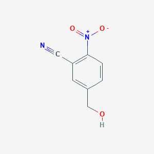 5-(Hydroxymethyl)-2-nitrobenzonitrile chemical structure (CAS 2757731-63-6)