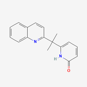 6-(2-(Quinolin-2-yl)propan-2-yl)pyridin-2(1H)-one chemical structure (CAS 2759197-62-9)
