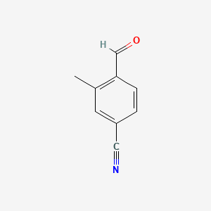 4-Formyl-3-methylbenzonitrile chemical structure (CAS 27609-91-2)