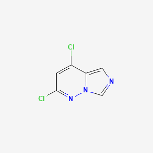 2,4-Dichloroimidazo[1,5-b]pyridazine chemical structure (CAS 2761195-46-2)