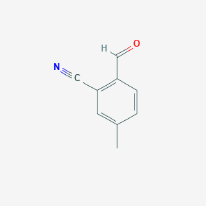 2-Formyl-5-methylbenzonitrile chemical structure (CAS 27613-33-8)