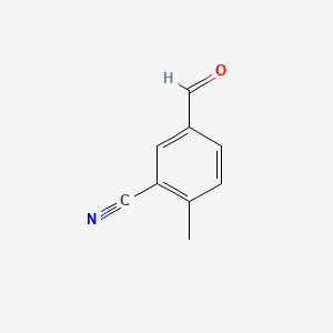 5-Formyl-2-methylbenzonitrile chemical structure (CAS 27613-36-1)