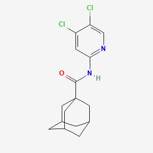 N-(4,5-Dichloropyridin-2-yl)adamantane-1-carboxamide chemical structure (CAS 2761446-81-3)