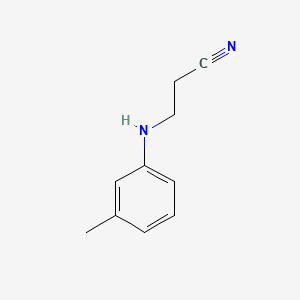 3-(m-Tolylamino)propanenitrile chemical structure (CAS 27618-25-3)