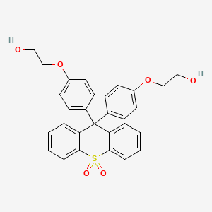 9,9-Bis(4-(2-hydroxyethoxy)phenyl)-9H-thioxanthene 10,10-dioxide chemical structure (CAS 2762922-32-5)