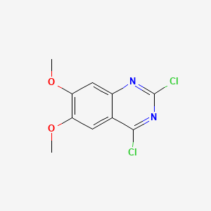 2,4-Dichloro-6,7-dimethoxyquinazoline chemical structure (CAS 27631-29-4)