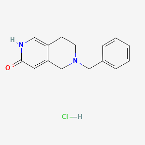 6-Benzyl-5,6,7,8-tetrahydro-2,6-naphthyridin-3-ol hydrochloride chemical structure (CAS 2763602-63-5)