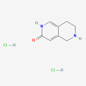 5,6,7,8-Tetrahydro-2,6-naphthyridin-3-ol dihydrochloride chemical structure (CAS 2763602-79-3)