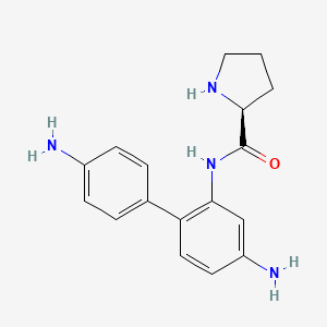 (S)-N-(4,4'-Diamino-[1,1'-biphenyl]-2-yl)pyrrolidine-2-carboxamide chemical structure (CAS 2765562-60-3)