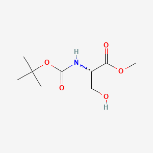 Boc-Ser-OMe chemical structure (CAS 2766-43-0)
