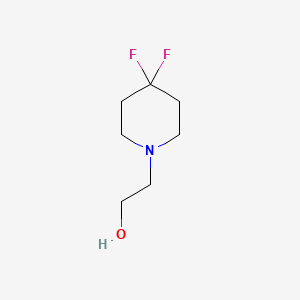 2-(4,4-Difluoropiperidin-1-yl)ethanol chemical structure (CAS 276862-11-4)