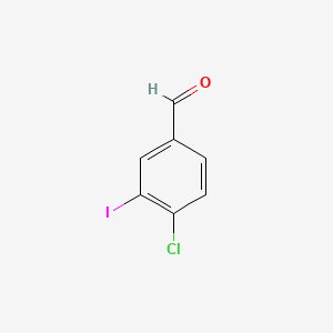 4-Chloro-3-iodobenzaldehyde chemical structure (CAS 276866-90-1)