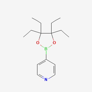 4-(4,4,5,5-Tetraethyl-1,3,2-dioxaborolan-2-yl)pyridine chemical structure (CAS 2769970-50-3)