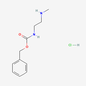 1-Cbz-Amino-2-methylaminoethane hydrochloride chemical structure (CAS 277328-34-4)
