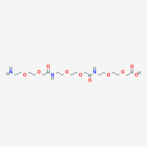 26-Amino-10,19-dioxo-3,6,12,15,21,24-hexaoxa-9,18-diazahexacosanoic acid chemical structure (CAS 2773558-06-6)