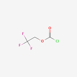2,2,2-Trifluoroethyl carbonochloridate chemical structure (CAS 27746-99-2)