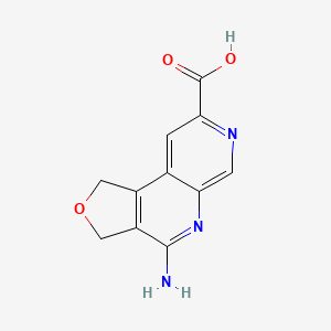 4-Amino-1,3-dihydrofuro[3,4-c][1,7]naphthyridine-8-carboxylic acid chemical structure (CAS 2774613-65-7)