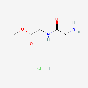 Methyl 2-(2-aminoacetamido)acetate hydrochloride chemical structure (CAS 2776-60-5)