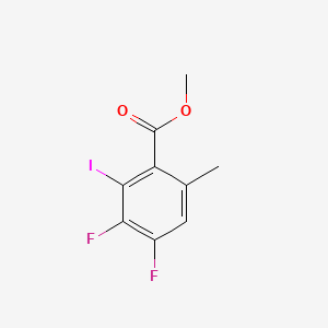 Methyl 3,4-difluoro-2-iodo-6-methylbenzoate chemical structure (CAS 2776965-60-5)