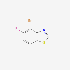 4-Bromo-5-fluorobenzo[d]thiazole chemical structure (CAS 2778162-77-7)