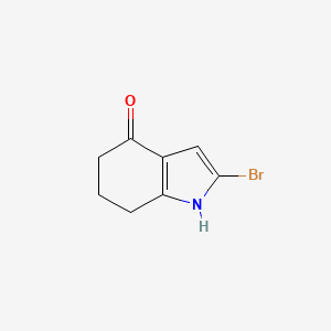2-Bromo-6,7-dihydro-1H-indol-4(5H)-one chemical structure (CAS 27784-79-8)