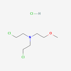 2-Chloro-N-(2-chloroethyl)-N-(2-methoxyethyl)ethanamine hydrochloride chemical structure (CAS 27807-62-1)