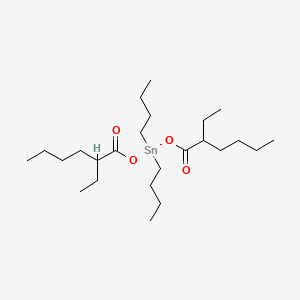 Dibutylstannanediyl bis(2-ethylhexanoate) chemical structure (CAS 2781-10-4)