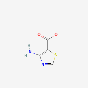 Methyl 4-amino-5-thiazolecarboxylate chemical structure (CAS 278183-10-1)