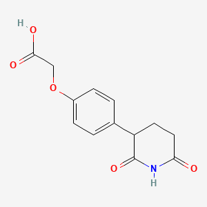 2-(4-(2,6-Dioxopiperidin-3-yl)phenoxy)acetic acid chemical structure (CAS 2782024-58-0)